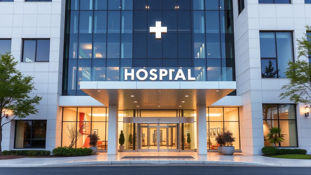 Modern Hospital Entrance